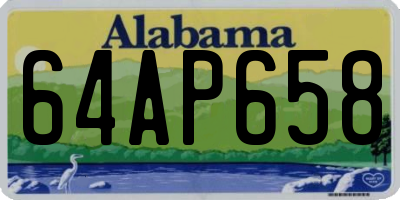 AL license plate 64AP658