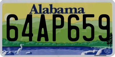 AL license plate 64AP659