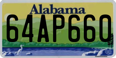 AL license plate 64AP660