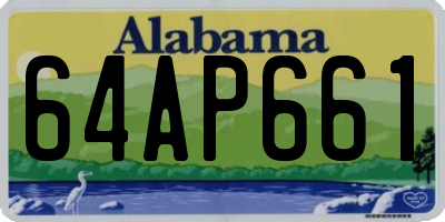 AL license plate 64AP661