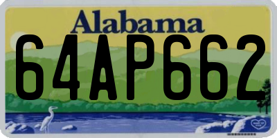 AL license plate 64AP662
