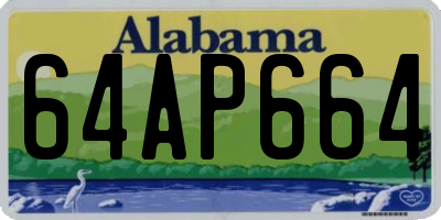 AL license plate 64AP664