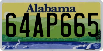 AL license plate 64AP665