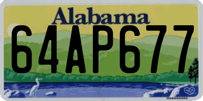 AL license plate 64AP677
