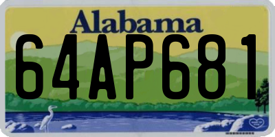 AL license plate 64AP681