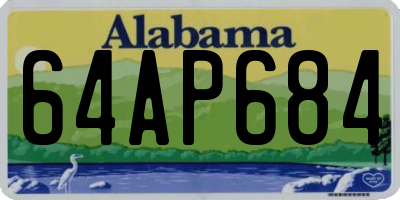 AL license plate 64AP684