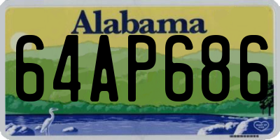 AL license plate 64AP686