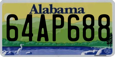 AL license plate 64AP688