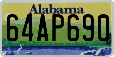 AL license plate 64AP690