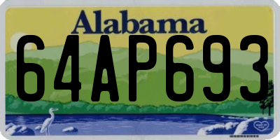 AL license plate 64AP693