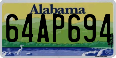 AL license plate 64AP694