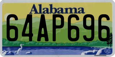 AL license plate 64AP696