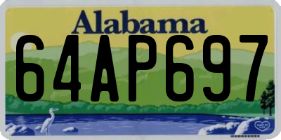 AL license plate 64AP697