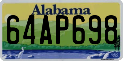 AL license plate 64AP698