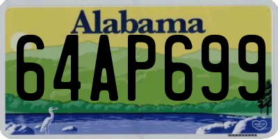 AL license plate 64AP699