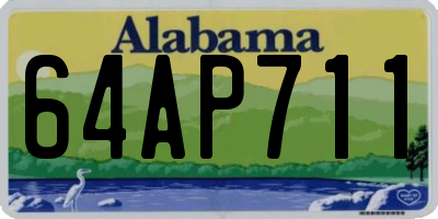 AL license plate 64AP711