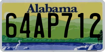 AL license plate 64AP712