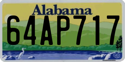 AL license plate 64AP717