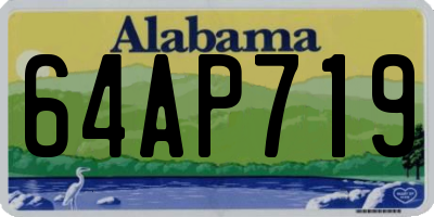 AL license plate 64AP719