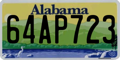 AL license plate 64AP723