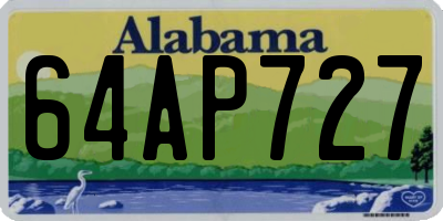AL license plate 64AP727