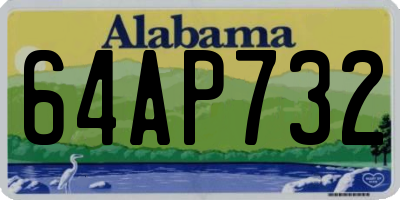 AL license plate 64AP732