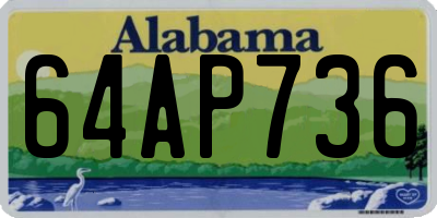 AL license plate 64AP736