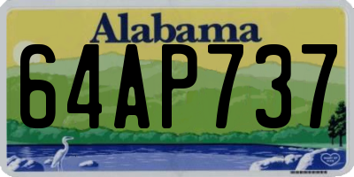 AL license plate 64AP737