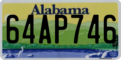 AL license plate 64AP746