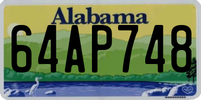AL license plate 64AP748