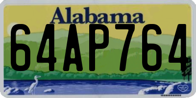 AL license plate 64AP764