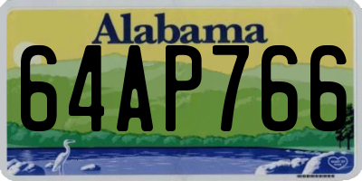 AL license plate 64AP766
