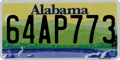 AL license plate 64AP773