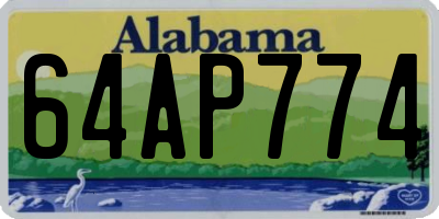 AL license plate 64AP774