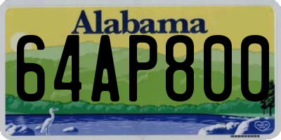 AL license plate 64AP800