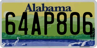 AL license plate 64AP806