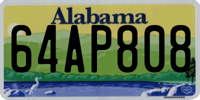 AL license plate 64AP808