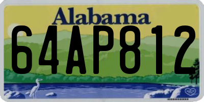 AL license plate 64AP812