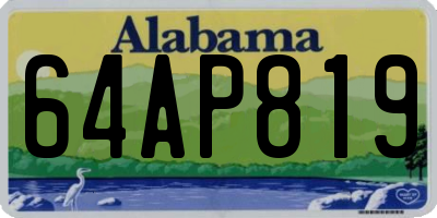 AL license plate 64AP819