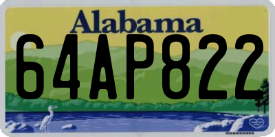 AL license plate 64AP822