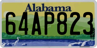AL license plate 64AP823