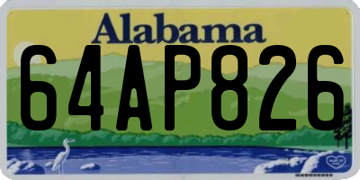 AL license plate 64AP826