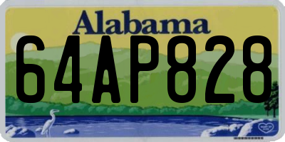 AL license plate 64AP828