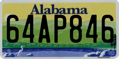 AL license plate 64AP846