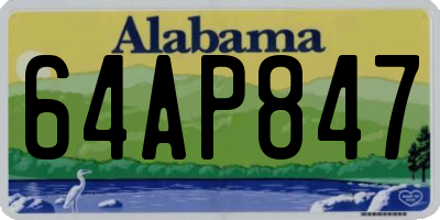 AL license plate 64AP847
