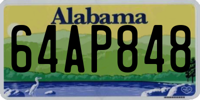 AL license plate 64AP848