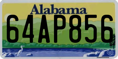AL license plate 64AP856