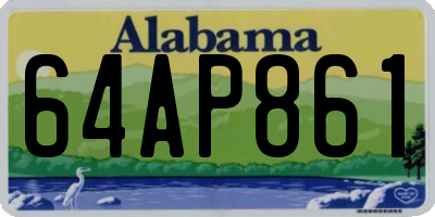 AL license plate 64AP861