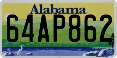 AL license plate 64AP862