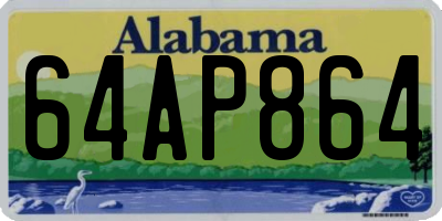 AL license plate 64AP864